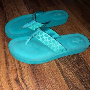 Coach flip flops